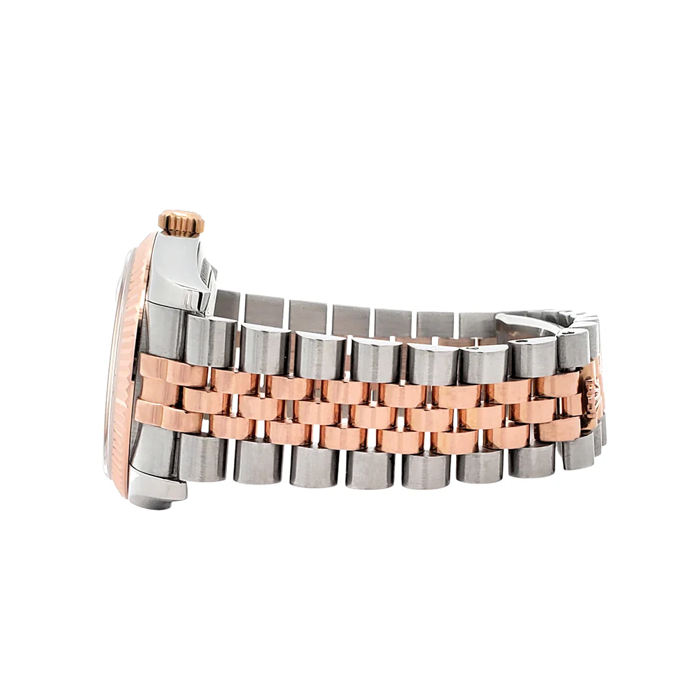 Rolex Datejust White Roman Dial 2-Tone Rose Gold/Steel Jubilee 116231 36mm Watch Box Papers - Image 5