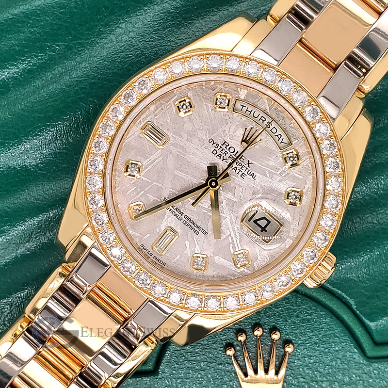 Rolex Day-Date 39mm Tridor Masterpiece Factory Meteorite Diamond Dial/Bezel 18948 Watch