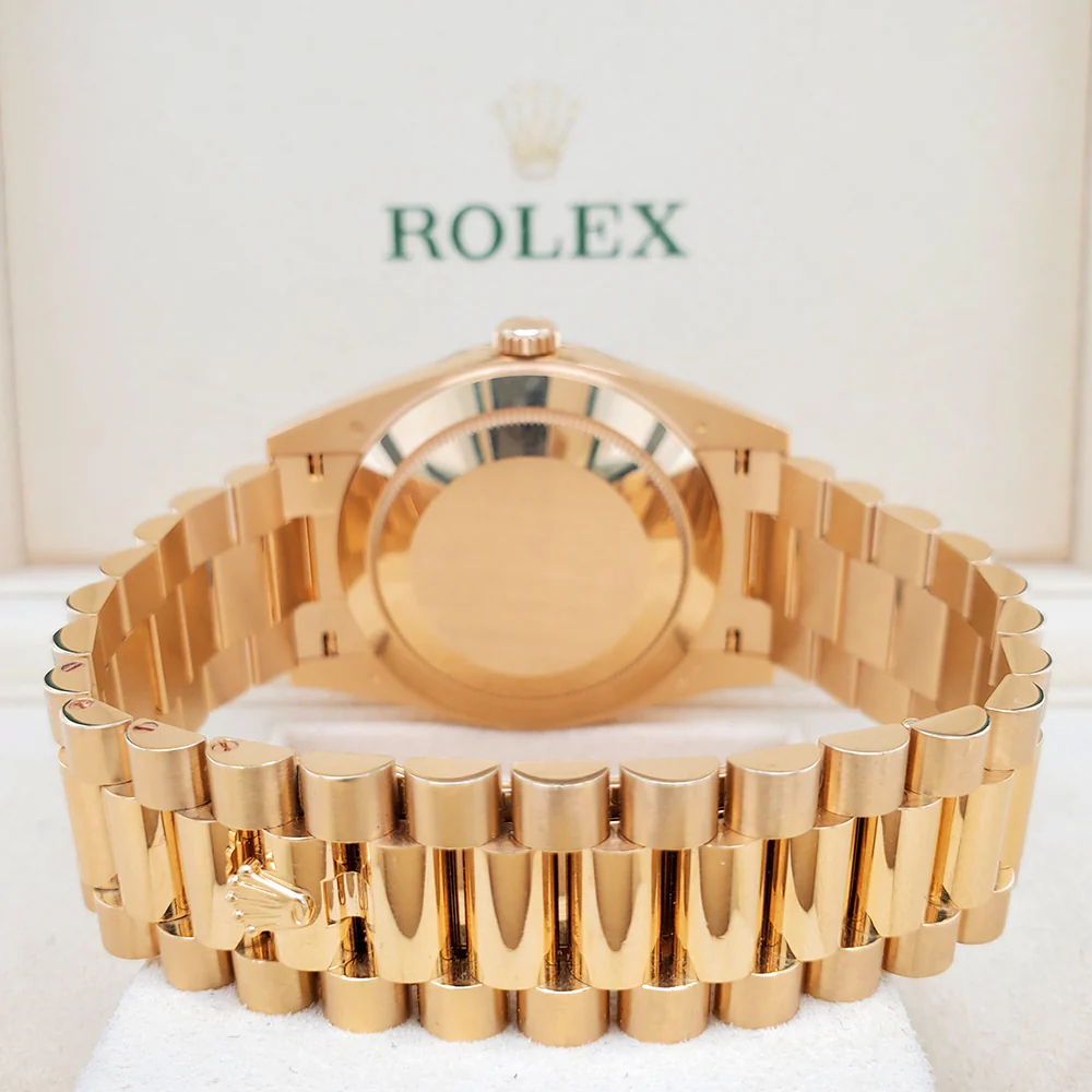 Rolex Day-Date 40 President 228238 Green Dial Yellow Gold Watch 2023 Box Papers - Image 5