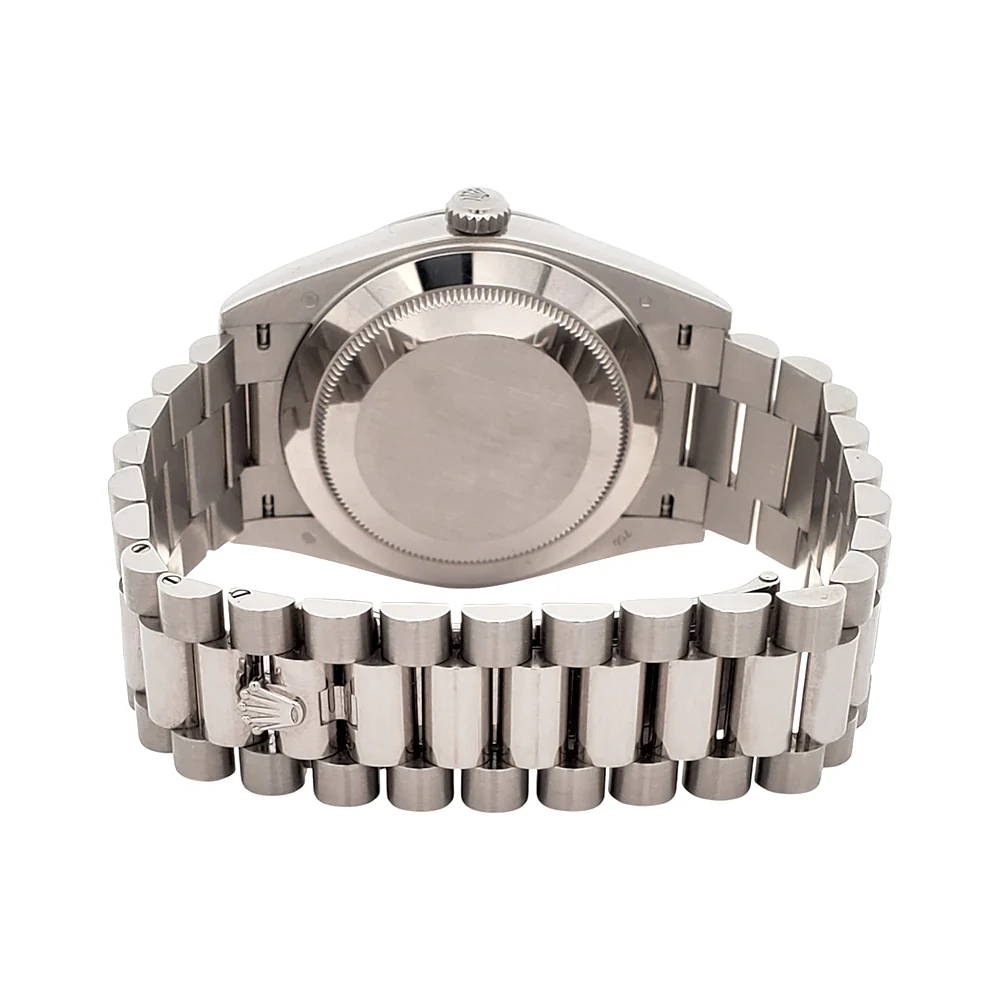 Rolex Day-Date 40 President 228239 Olive Green Roman Dial White Gold Watch Box/Papers/Tag - Image 6