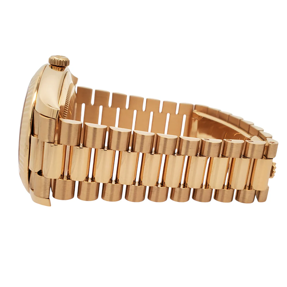 Rolex Day-Date 40mm President Yellow Gold Champagne Baguette Diamond Dial Watch 228238 Box Papers - Image 4