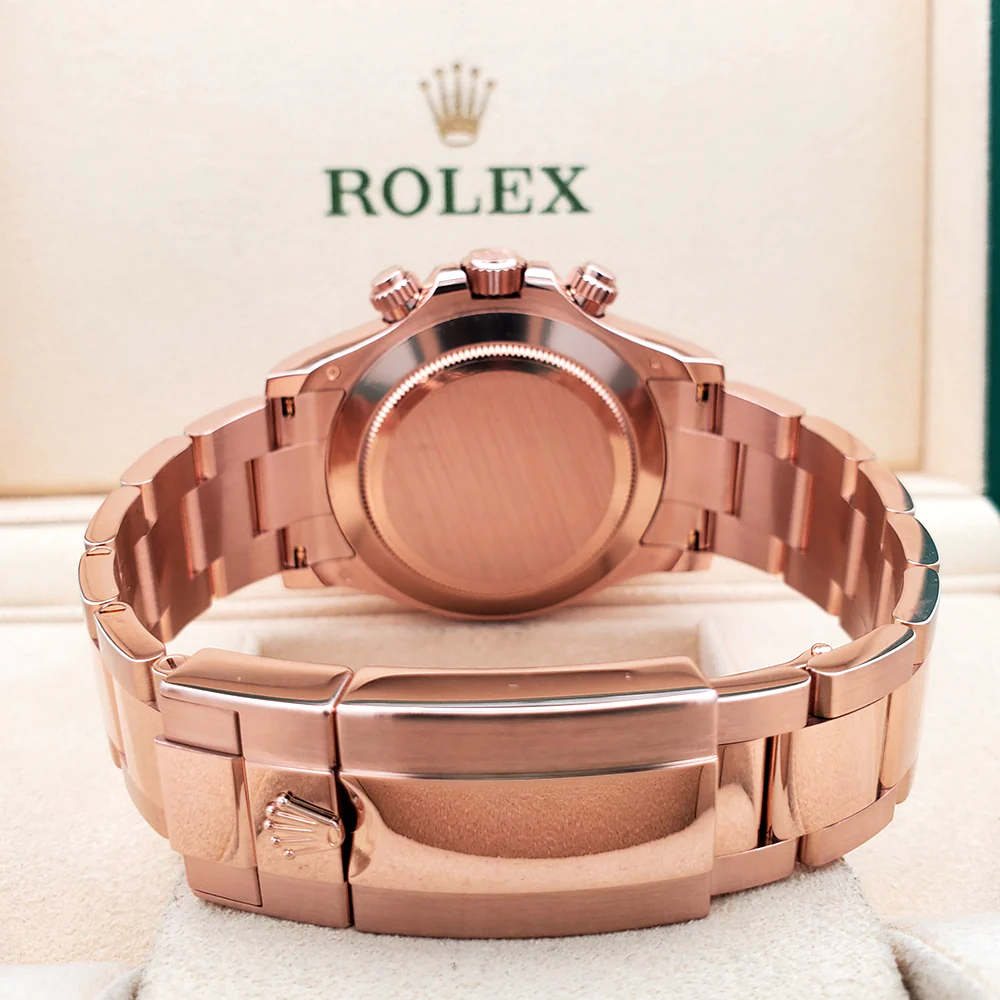 Rolex Daytona 40mm Rose Gold Chocolate Arabic Dial Cosmograph Watch 116505 Box Papers - Image 6