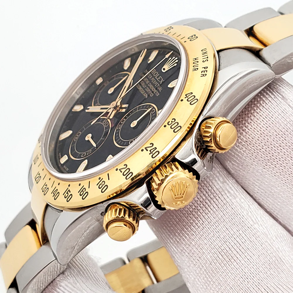 Rolex Daytona Black Index 2-Tone 40mm Watch 116523 Box/ Papers/Tag - Image 3