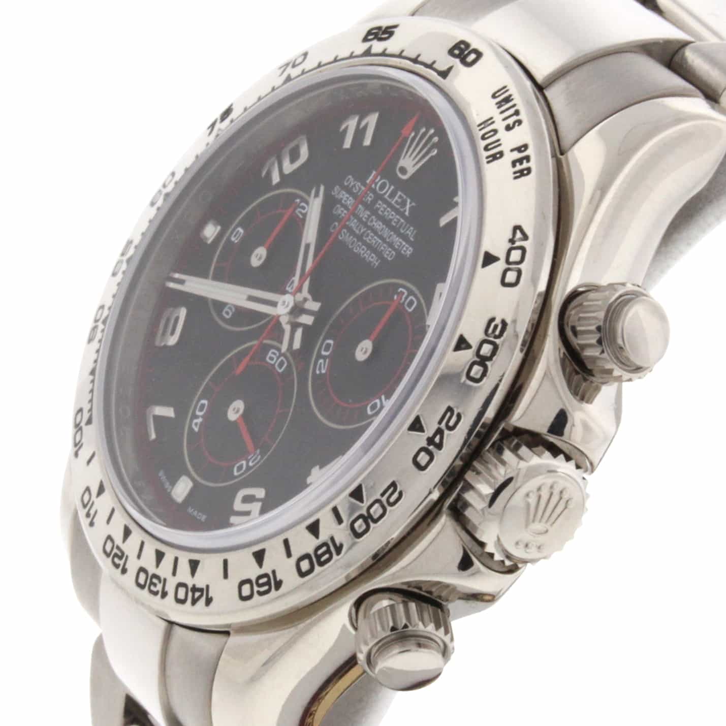 Rolex Daytona Cosmograph 18K White Gold Racing Dial Automatic Watch 116509 - Image 4