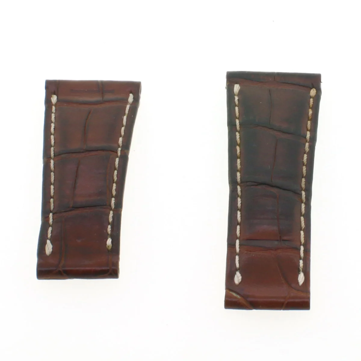 ROLEX DAYTONA CROCODILE Genuine Authentic Brown Leather Band Strap - Image 3