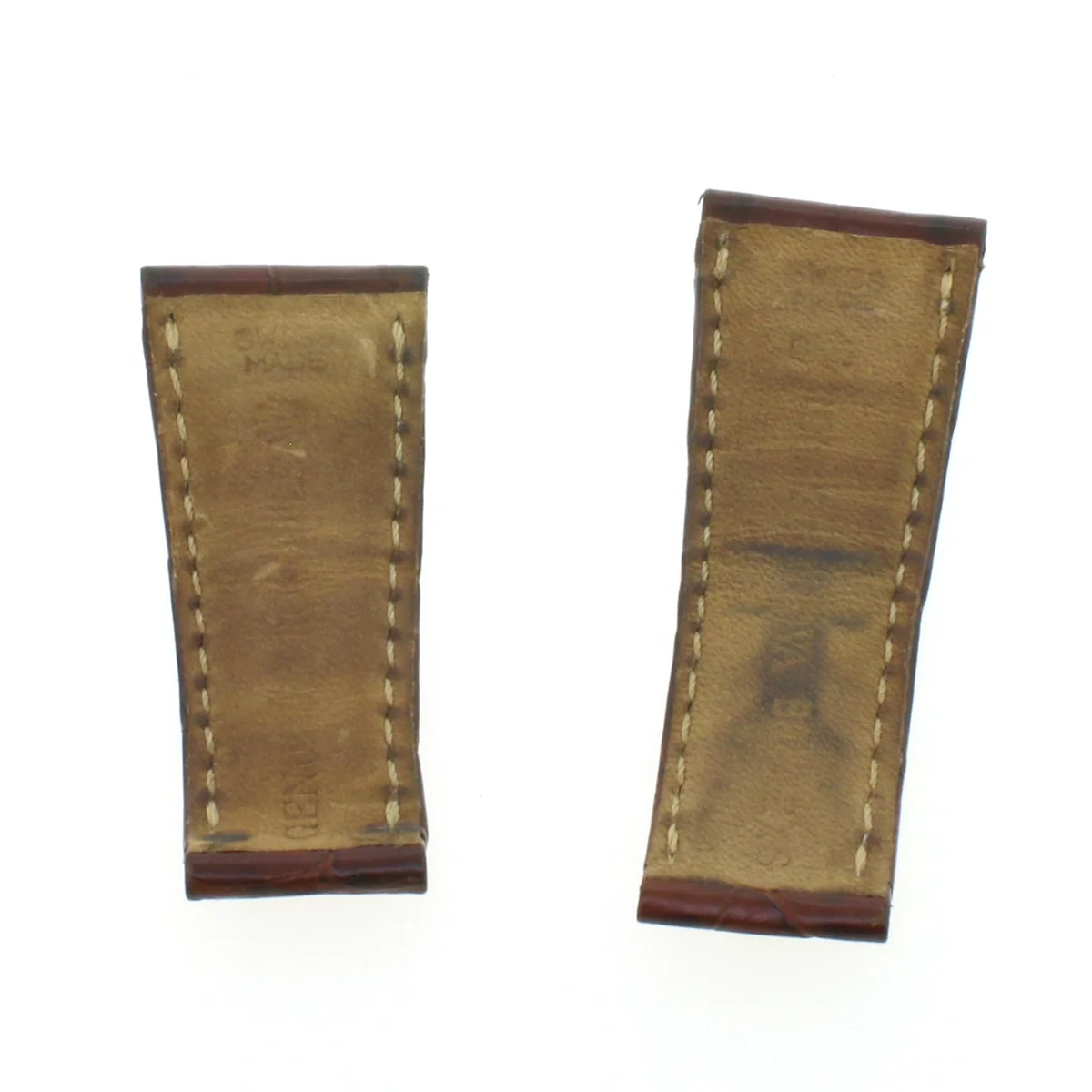 ROLEX DAYTONA CROCODILE Genuine Authentic Brown Leather Band Strap - Image 4