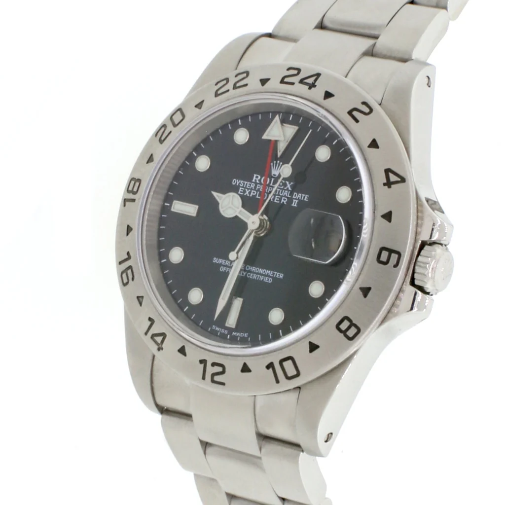 Rolex Explorer II 40MM Black Dial Automatic Stainless Steel Mens Oyster Watch 16570 - Image 3