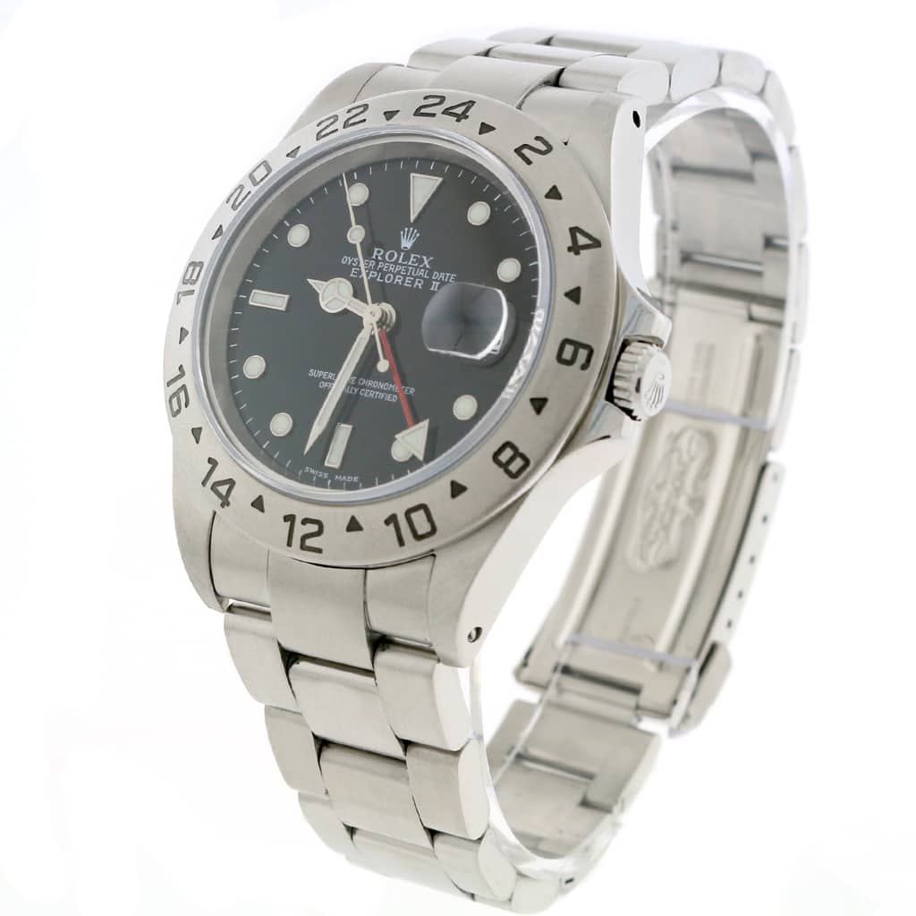 Rolex Explorer II 40MM Black Dial Automatic Stainless Steel Mens Oyster Watch 16570 - Image 5