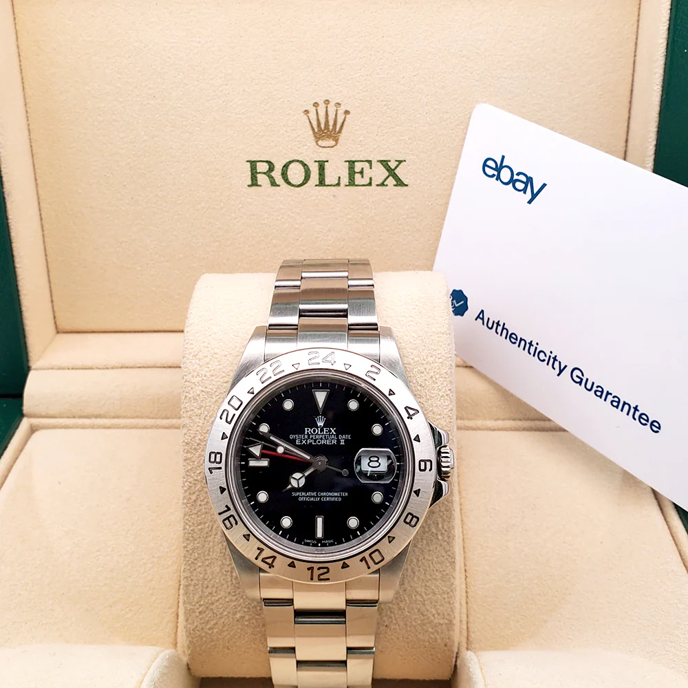 Rolex Explorer II 40mm Black Dial Steel Oyster Watch 16570 - Image 3