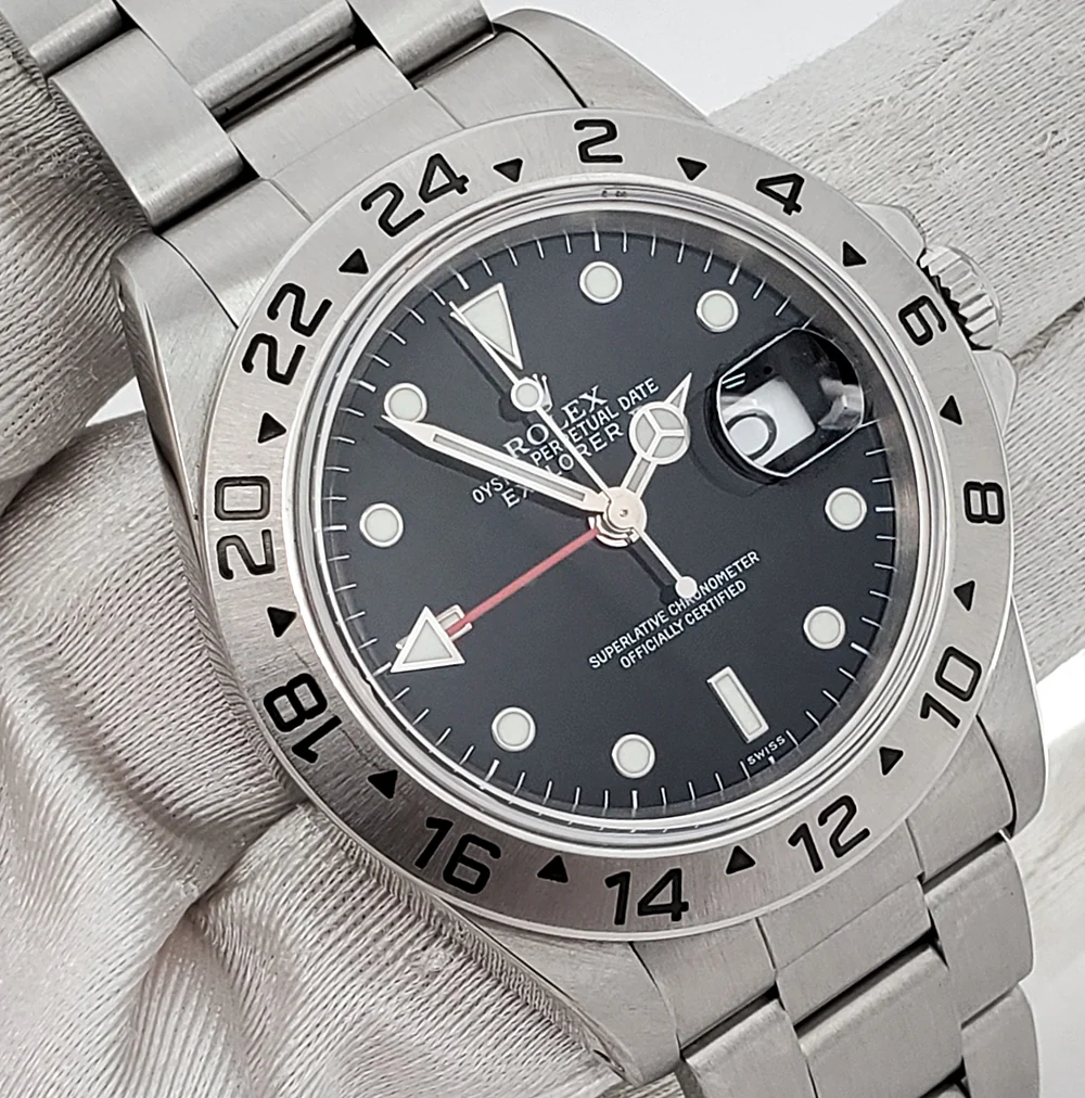 Rolex Explorer II 40mm Black Dial Steel Oyster Watch 16570 Box Papers - Image 3