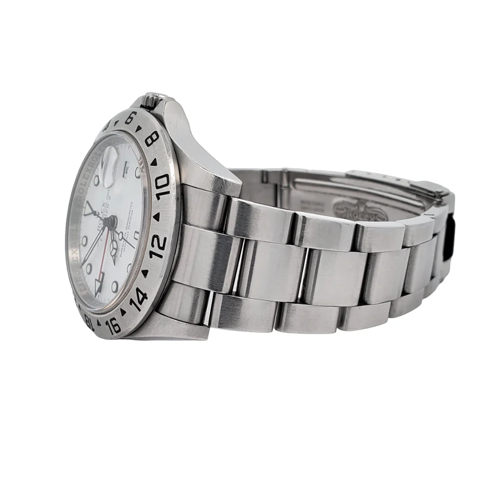 Rolex Explorer II 40mm Polar White Stainless Steel Watch 16570 Box Papers - Image 4