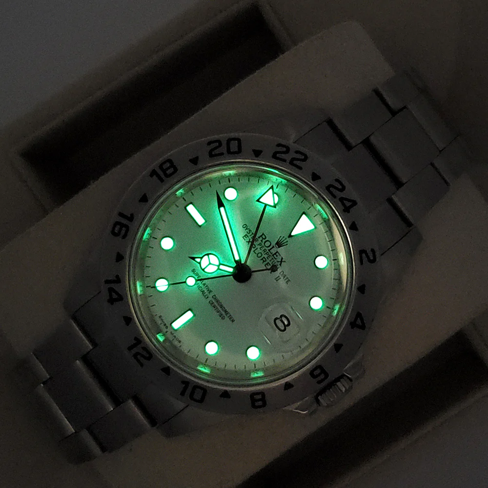 Rolex Explorer II 40mm Polar White Steel Oyster Watch 16570 Box Papers - Image 4