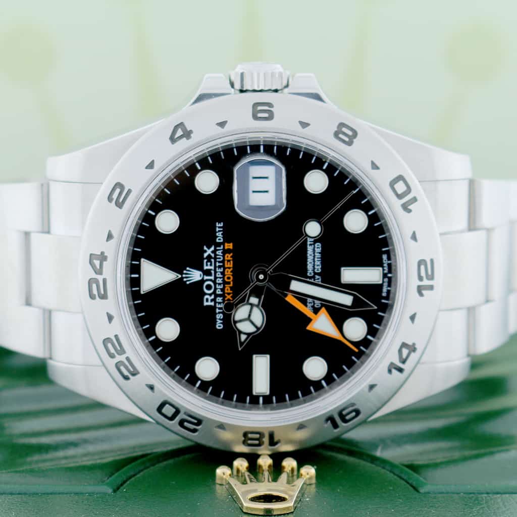 Rolex Explorer II 42MM Black Dial Automatic Stainless Steel Mens Oyster Watch 216570 - Image 2