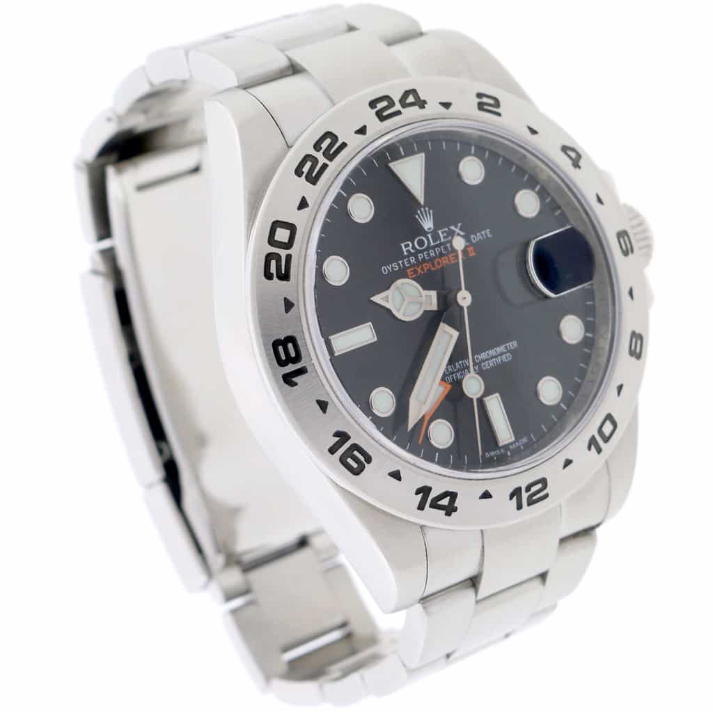 Rolex Explorer II 42MM Black Dial Automatic Stainless Steel Mens Oyster Watch 216570 - Image 4