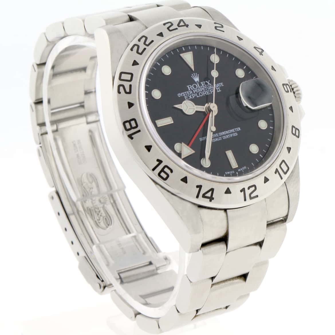 Rolex Explorer II 40MM Black Dial Automatic Stainless Steel Mens Watch 16570 - Image 8