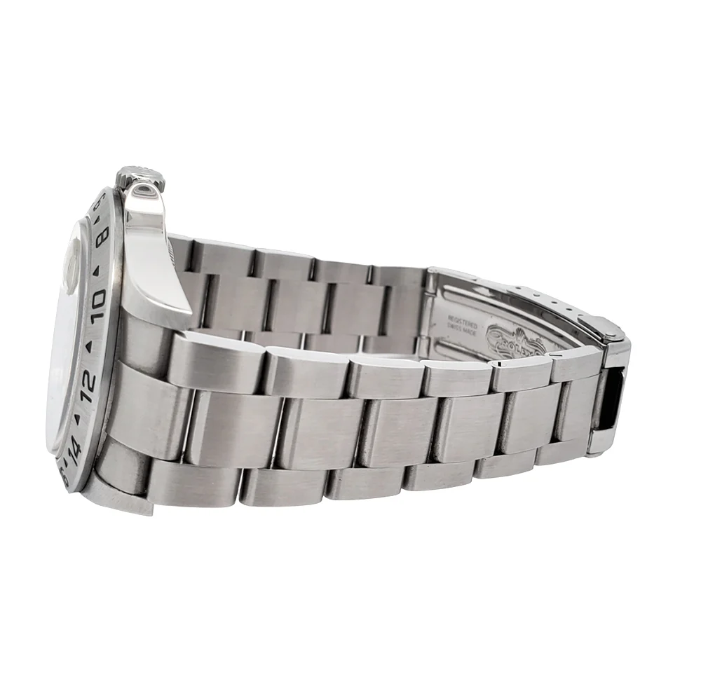 Rolex Explorer II 40mm Engraved Rehaut Caliber 3186 Steel Watch 16570 Box Papers - Image 4