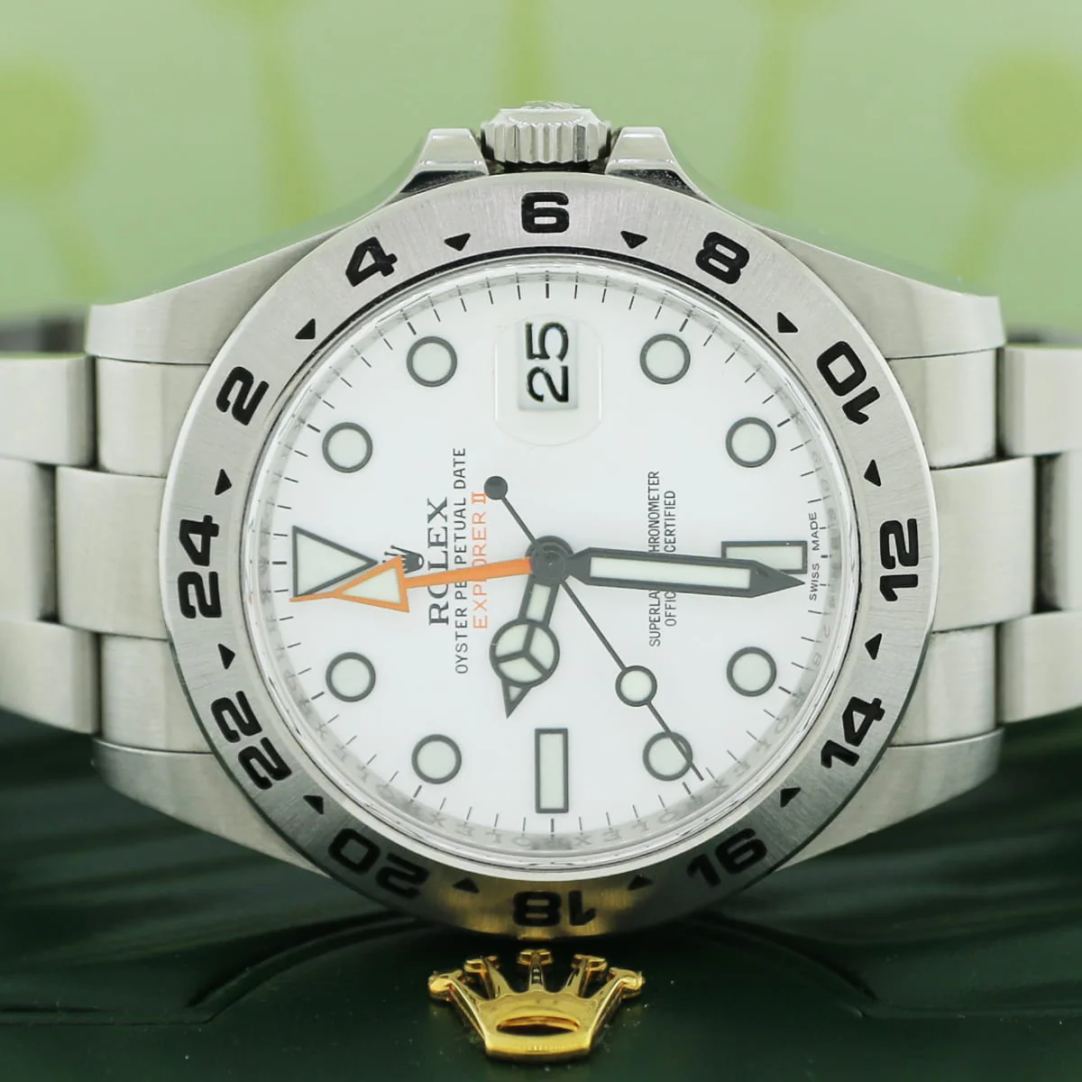 Rolex Explorer II 42MM White Dial Polar Stainless Steel Oyster Watch 216570 Box Papers - Image 3