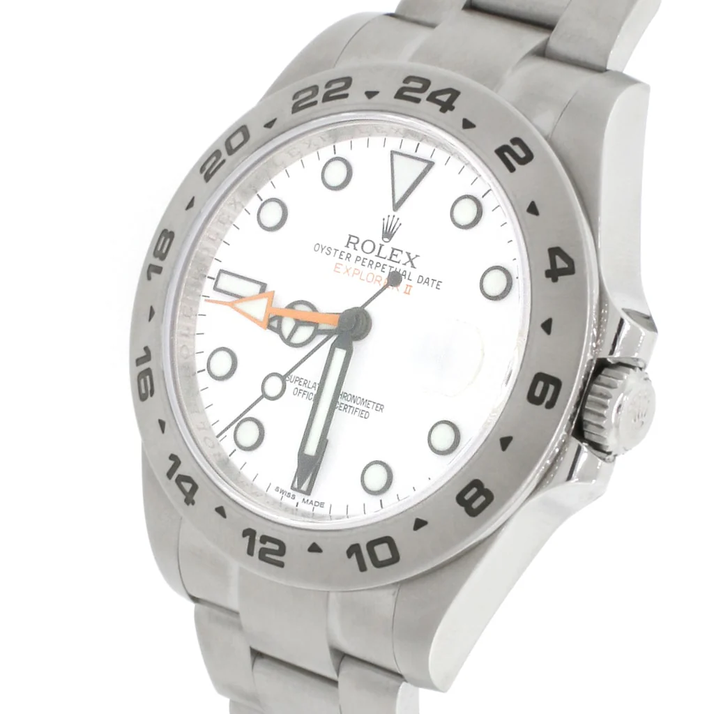 Rolex Explorer II 42MM White Dial Automatic Stainless Steel Mens Oyster Watch 216570 - Image 3