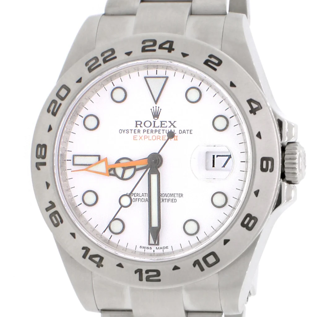 Rolex Explorer II 42MM White Dial Automatic Stainless Steel Mens Oyster Watch 216570 - Image 4