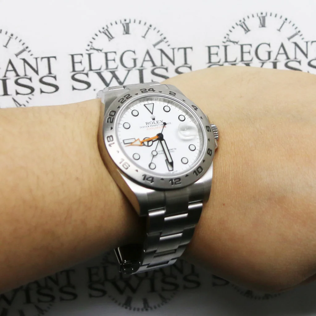 Rolex Explorer II 42MM White Dial Automatic Stainless Steel Mens Oyster Watch 216570 - Image 5