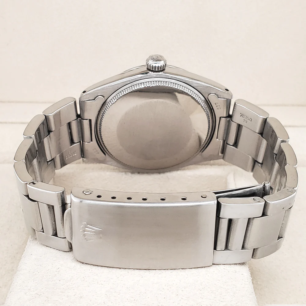 Rolex Explorer Oyster Perpetual Black Dial 34mm Stainless Steel Watch 5500 - Image 4