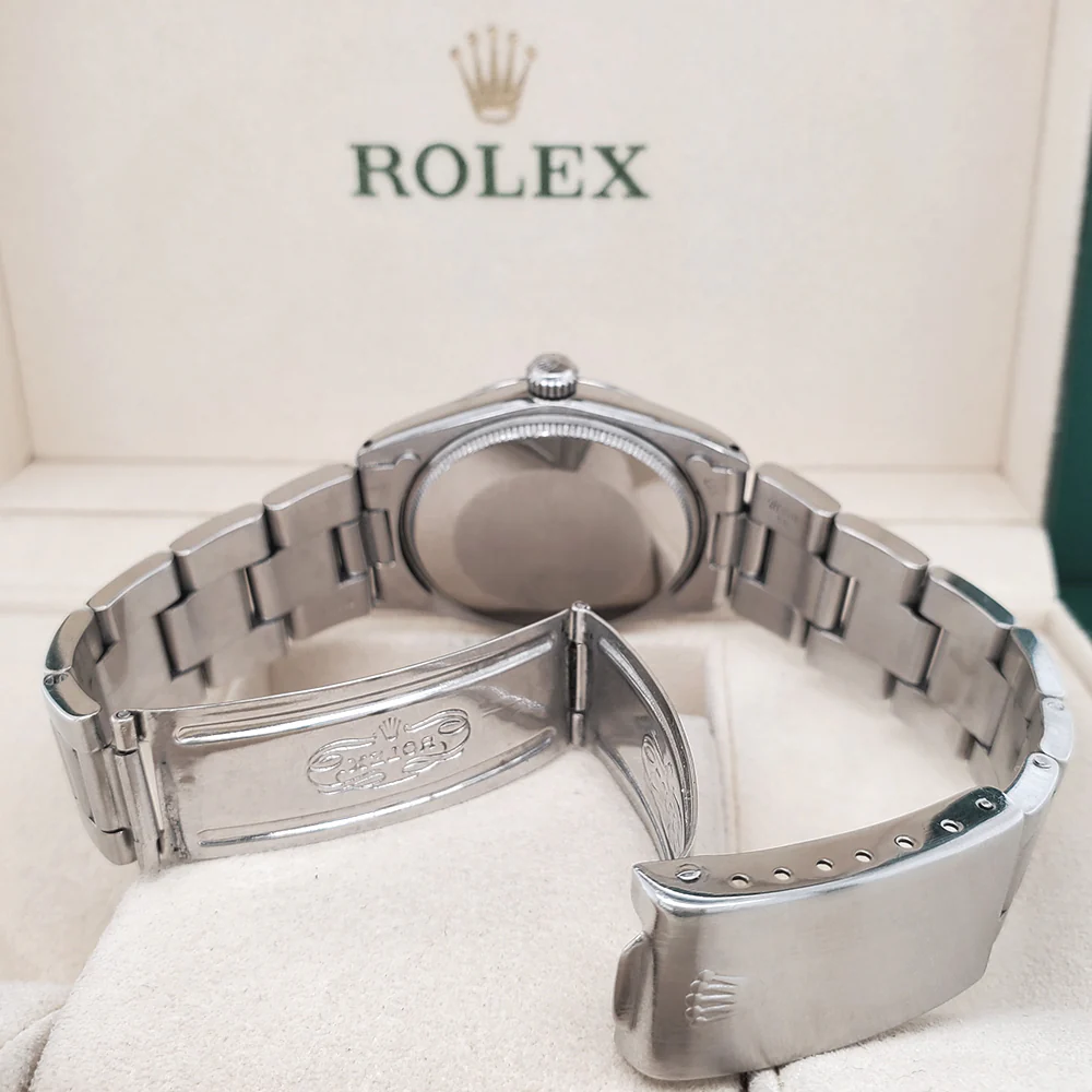 Rolex Explorer Oyster Perpetual Black Dial 34mm Stainless Steel Watch 5500 - Image 5