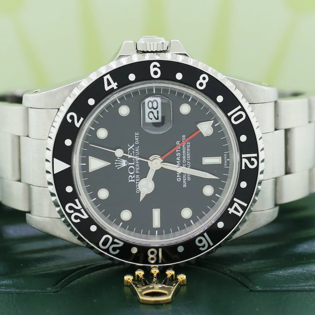 Rolex GMT-Master Black Bezel 40MM Automatic Stainless Steel Mens Oyster Watch 16700 - Image 3
