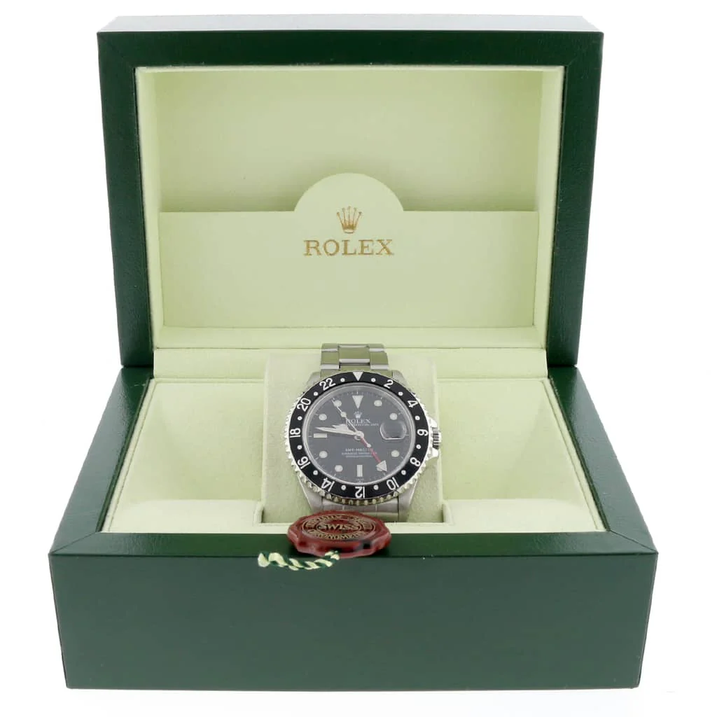 Rolex GMT-Master Black Dial 40MM Automatic Stainless Steel Oyster Mens Watch 16700 - Image 3