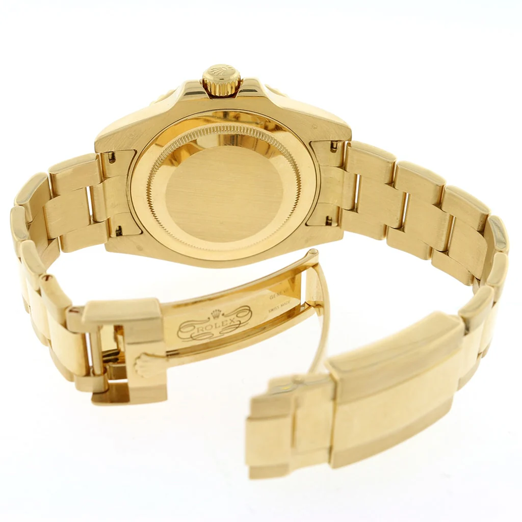 Rolex GMT-Master II 18K Yellow Gold Ceramic Bezel Green Dial 40MM Automatic Mens Oyster Watch 116718 Box & Papers - Image 8