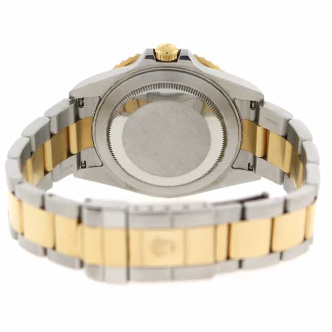 Rolex GMT-Master II 2-Tone 18K Yellow Gold & Stainless Steel Black Dial Automatic Mens Watch 16713 - Image 11