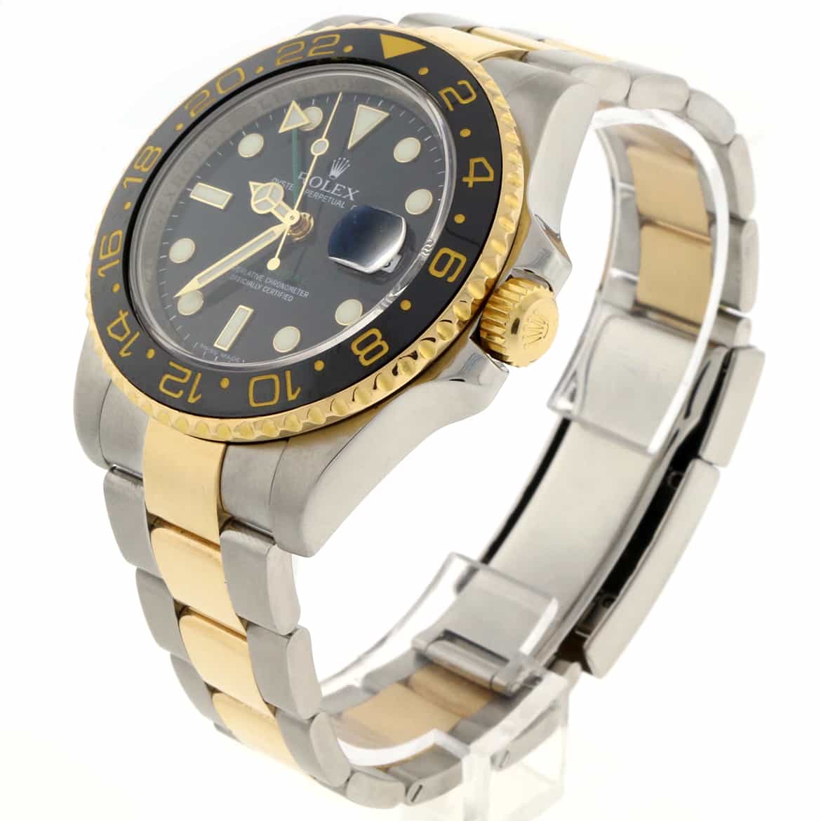 Rolex GMT-Master II 2-Tone Yellow Gold & Stainless Steel Black Ceramic Bezel Automatic Mens Watch 116713LN - Image 5