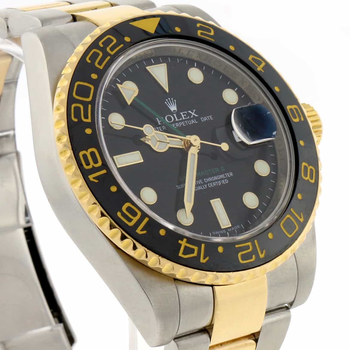 Rolex GMT-Master II 2-Tone Yellow Gold & Stainless Steel Black Ceramic Bezel Automatic Mens Watch 116713LN - Image 8
