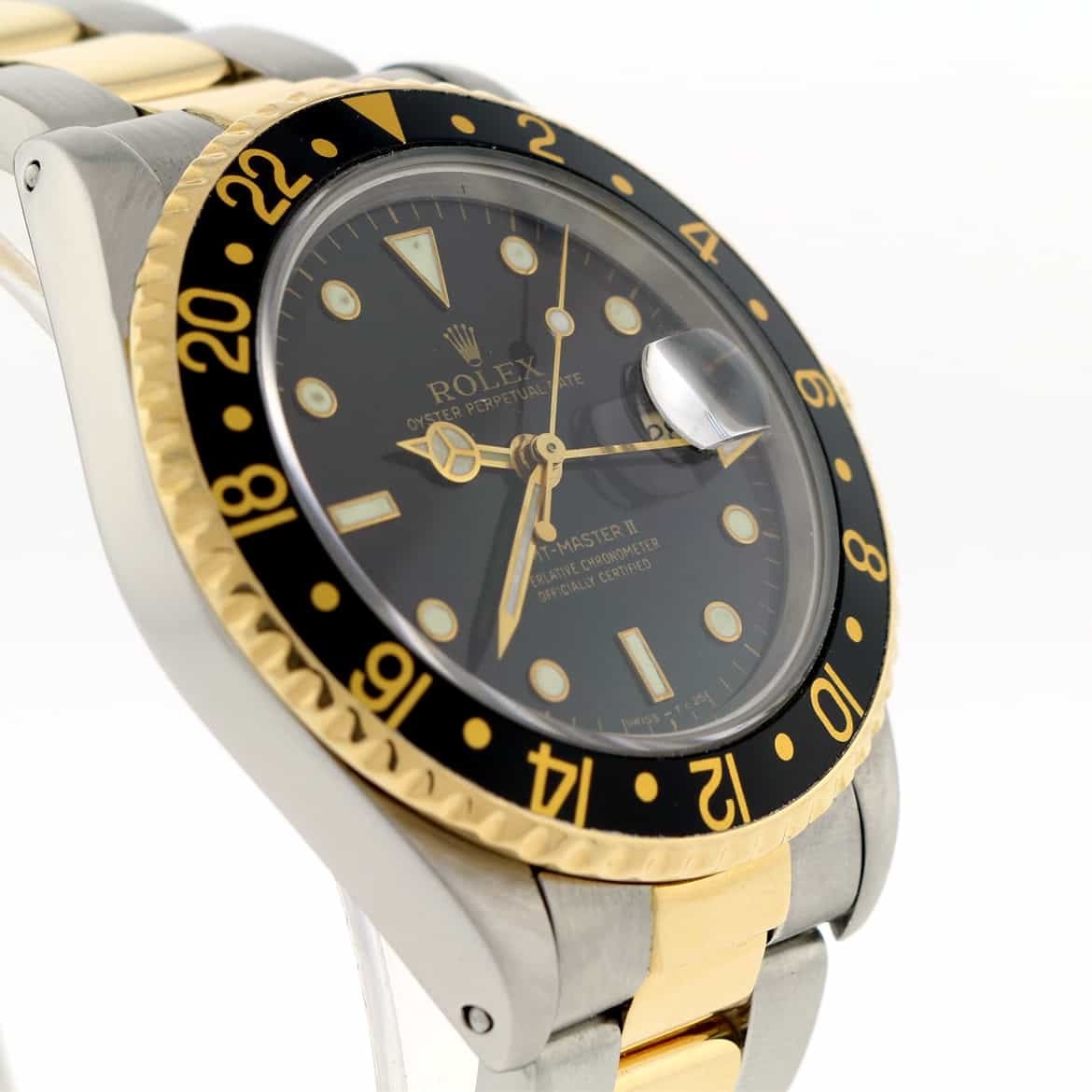 Rolex GMT-Master II 2-Tone Yellow Gold & Stainless Steel Black Dial Automatic Mens Watch 16713 - Image 6