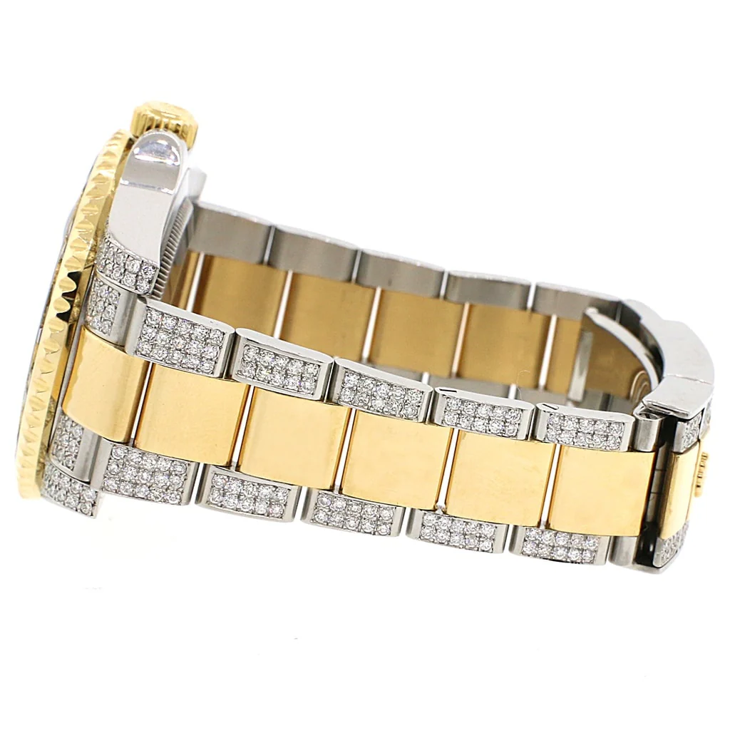 Rolex GMT-Master II 2-Tone Yellow Gold & Stainless Steel Oyster Watch 116713 w/Diamond, Sapphire Bezel & Bracelet - Image 6