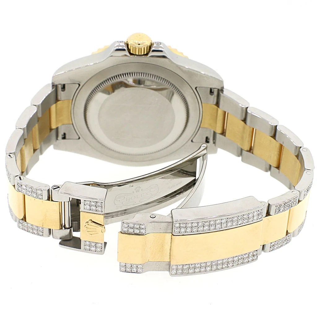 Rolex GMT-Master II 2-Tone Yellow Gold & Stainless Steel Oyster Watch 116713 w/Diamond, Sapphire Bezel & Bracelet - Image 7