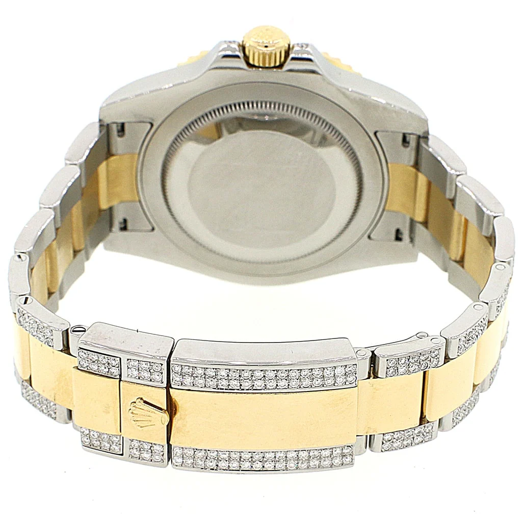 Rolex GMT-Master II 2-Tone Yellow Gold & Stainless Steel Oyster Watch 116713 w/Diamond, Sapphire Bezel & Bracelet - Image 8
