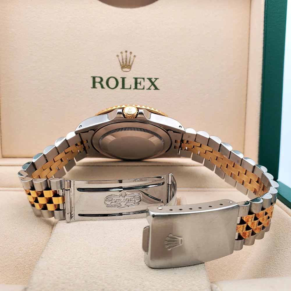 Rolex GMT-Master II 40mm 2-Tone Yellow Gold/Steel Jubilee Watch 16713 Box Papers - Image 6