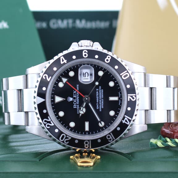 Rolex GMT-Master II 40MM Automatic Stainless Steel Mens Watch 16710T - Image 2