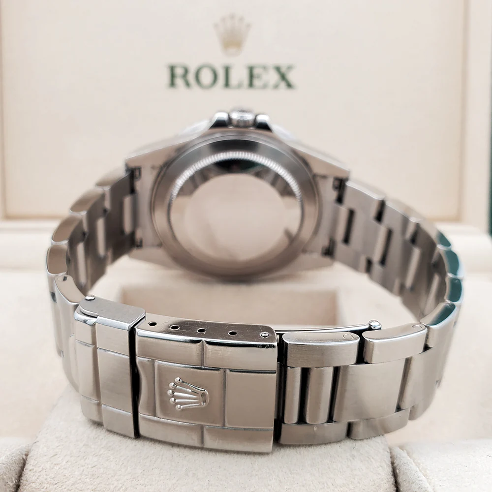Rolex GMT-Master II 40mm Black Dial/Bezel Steel Oyster Watch 16710 Box Papers - Image 5