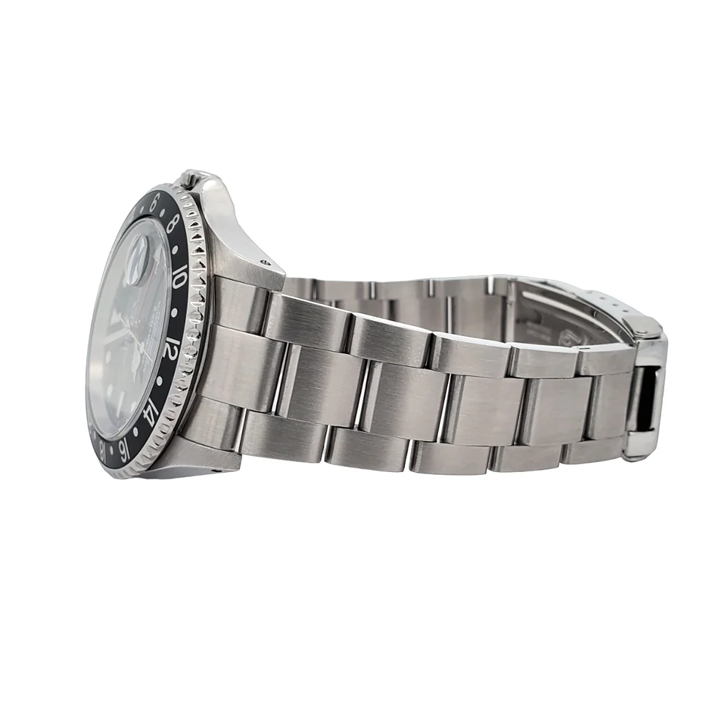 Rolex GMT-Master II 40mm Black Dial/Bezel Steel Oyster Watch 16710 Box Papers - Image 5