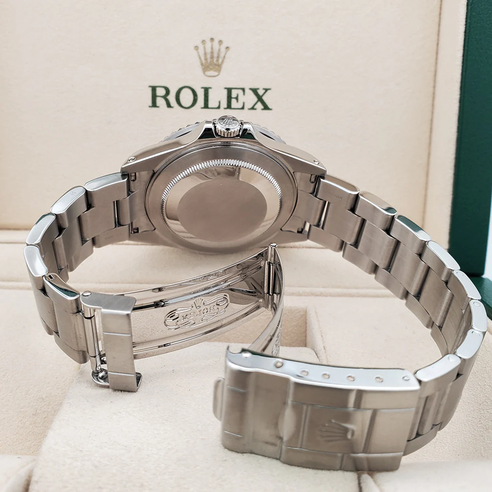 Rolex GMT-Master II 40mm Black Dial/Bezel Steel Oyster Watch 16710 Box Papers - Image 7