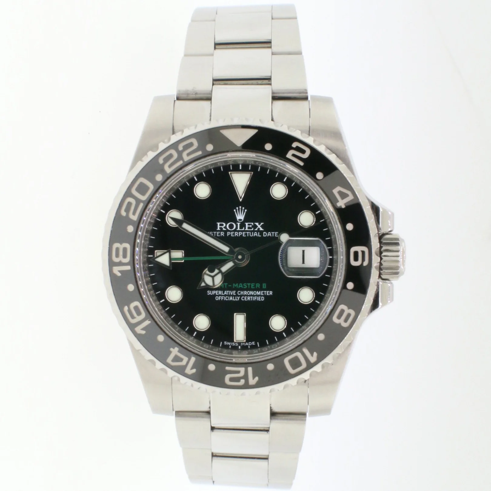 Rolex GMT-Master II 40MM Ceramic Bezel Automatic Mens Watch 116710 Box Papers