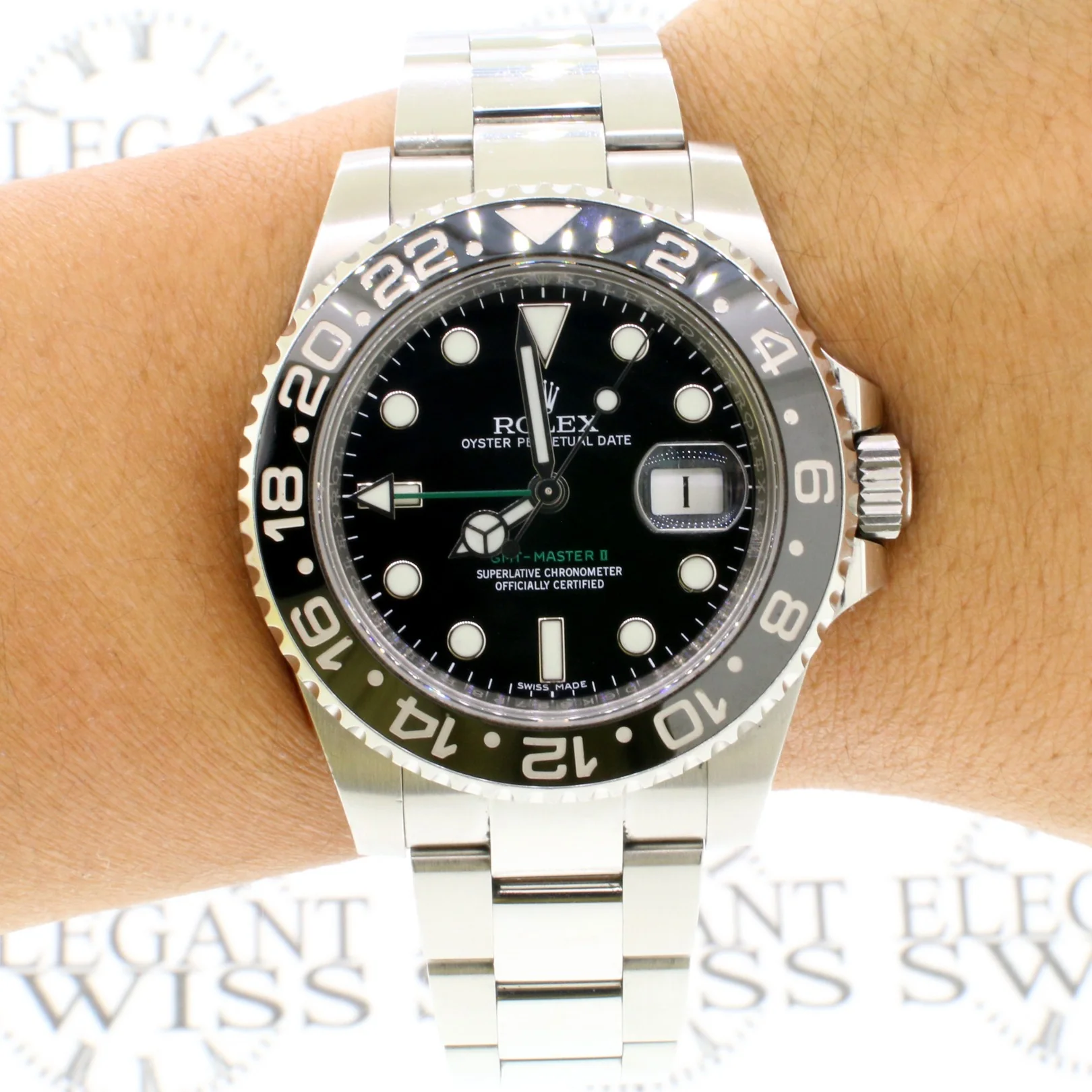 Rolex GMT-Master II 40MM Ceramic Bezel Automatic Mens Watch 116710 Box Papers - Image 4