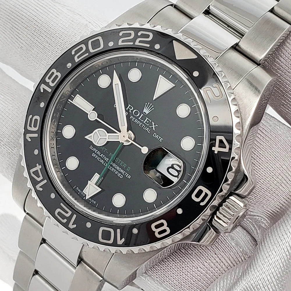 Rolex GMT-Master II 40mm Ceramic Bezel Steel Watch 116710LN Box Papers - Image 2