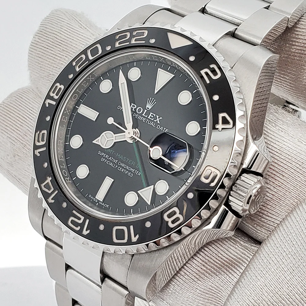 Rolex GMT-Master II 40mm Ceramic Bezel Steel Watch 116710LN Box Papers - Image 2