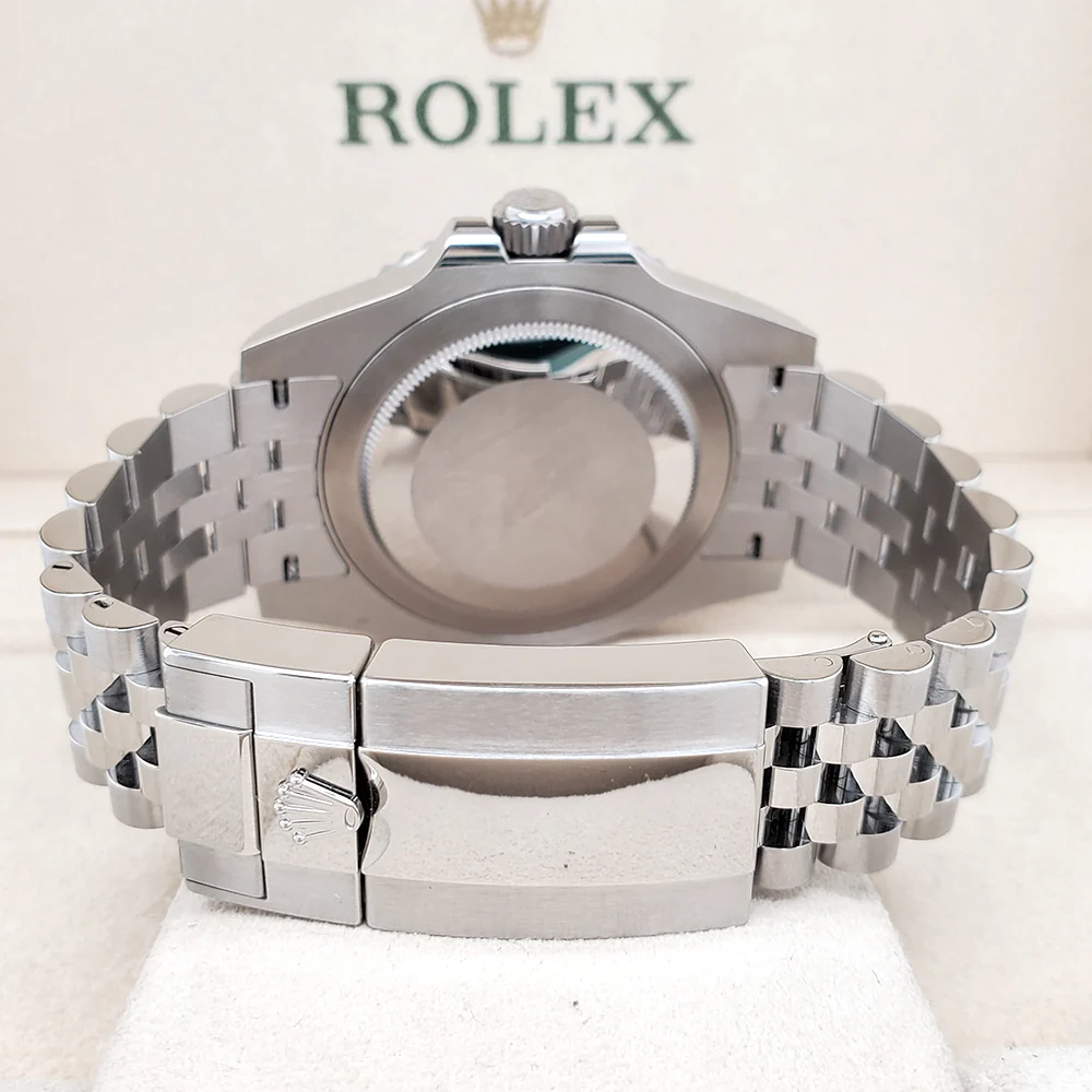 Rolex GMT-Master II 40mm Pepsi Bezel Stainless Steel Jubilee Watch 126710BLRO Box Papers 2021 - Image 4