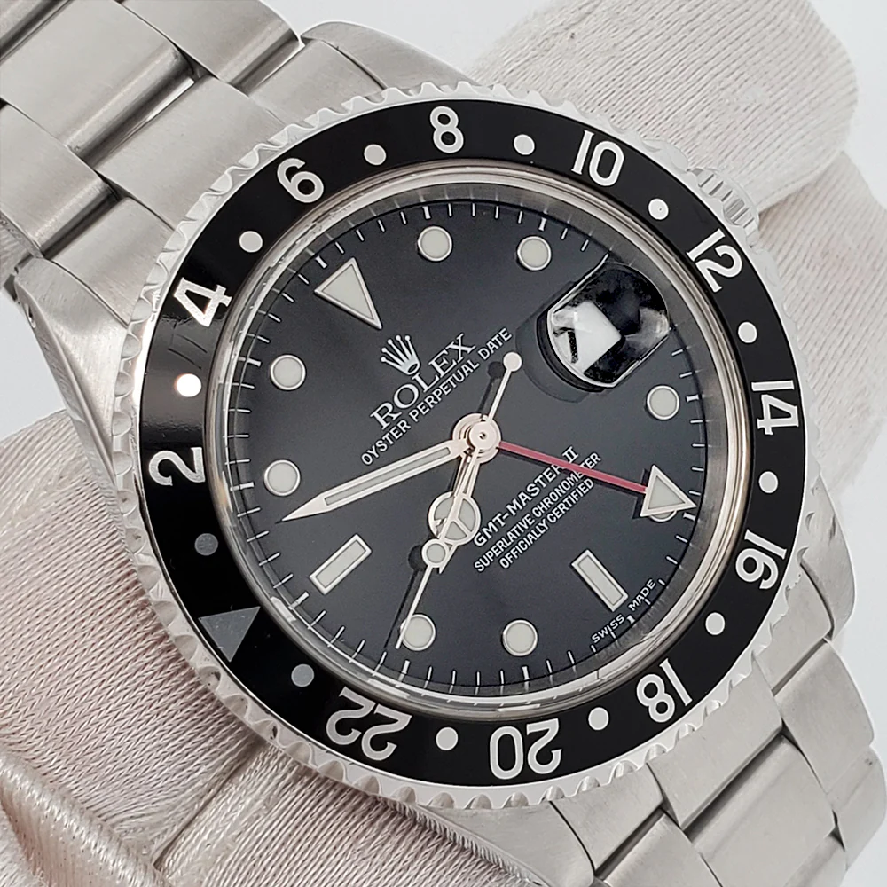 Rolex GMT-Master II 40mm Steel Watch 16710 Papers - Image 2