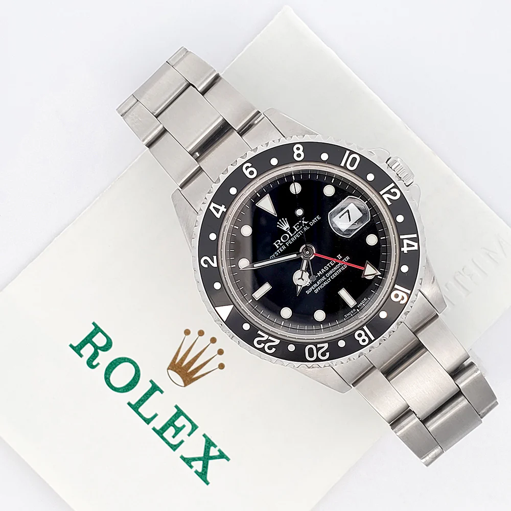 Rolex GMT-Master II 40mm Steel Watch 16710 Papers - Image 3
