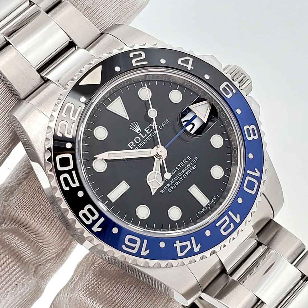 Rolex GMT-Master II "Batman" Blue/Black Ceramic Bezel Steel Oyster 40mm Watch 116710BLNR Box/Papers/Tag - Image 2