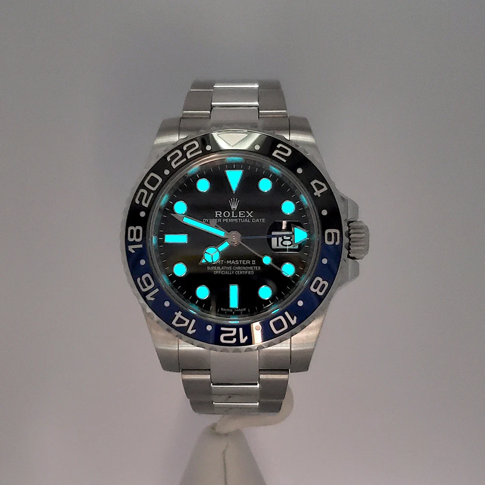 Rolex GMT-Master II "Batman" Blue/Black Ceramic Bezel Steel Oyster 40mm Watch 116710BLNR Box/Papers/Tag - Image 7